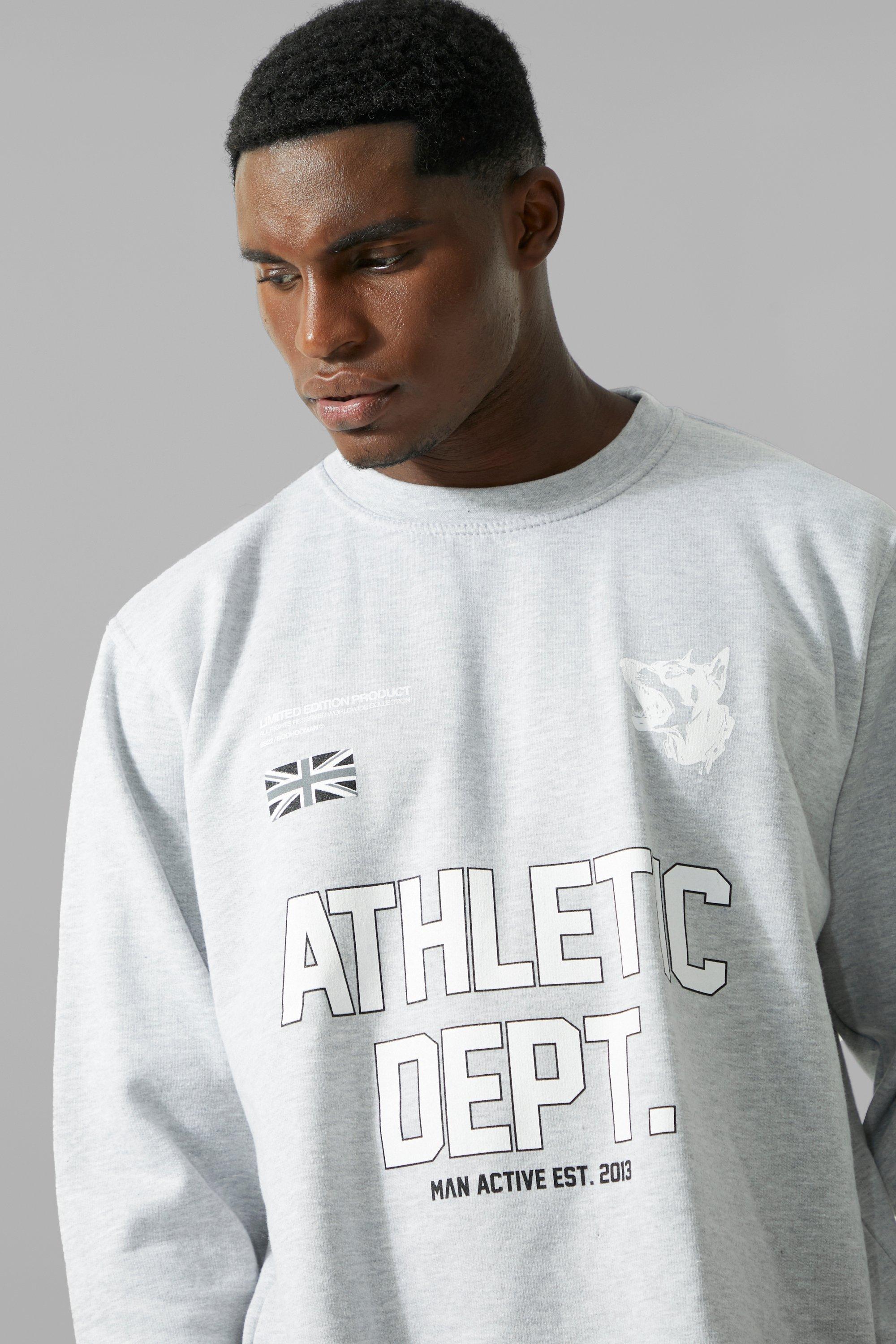 Oversized athletic sweatshirt best sale